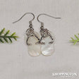 Earrings - White MOP Jandal Earrings