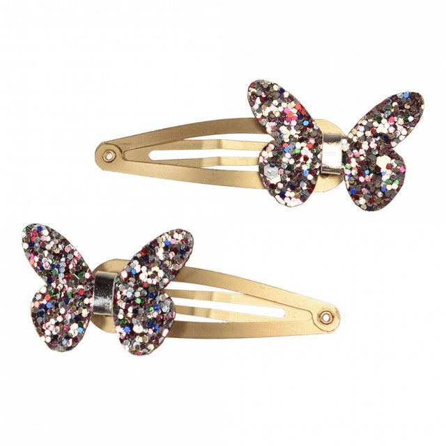 Fairies in the Garden - Glitter Butterfly Hair Clips