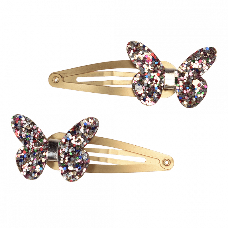 Fairies in the Garden - Glitter Butterfly Hair Clips