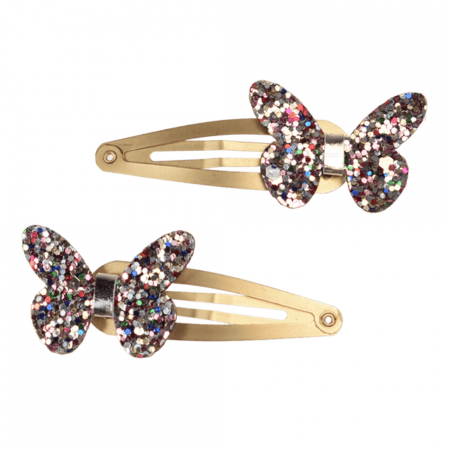 Fairies in the Garden - Glitter Butterfly Hair Clips
