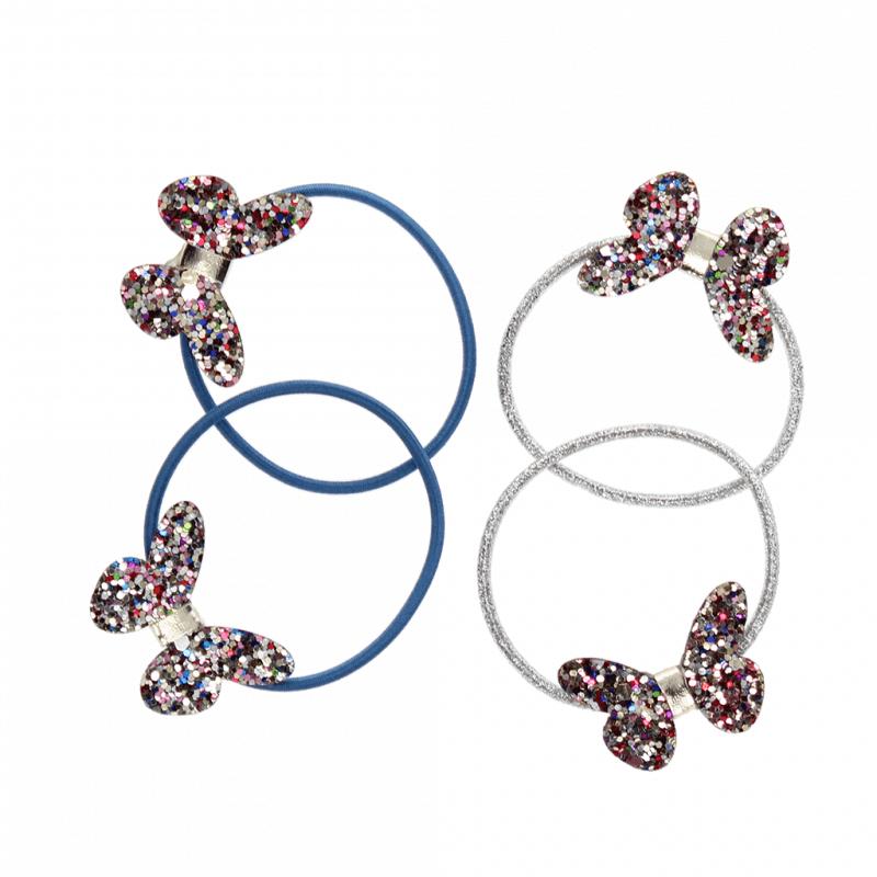 Fairies in the Garden - Glitter Butterfly Hair Ties