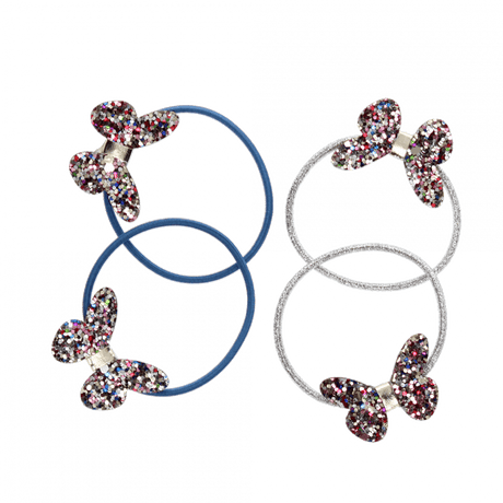 Fairies in the Garden - Glitter Butterfly Hair Ties