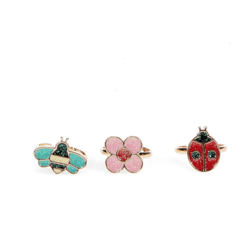 “Fairies in the Garden - Glitter Rings Ladybird