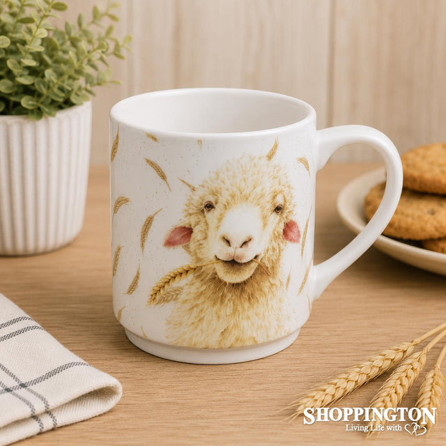 Farmyard Animal Faces Mug - Sheep