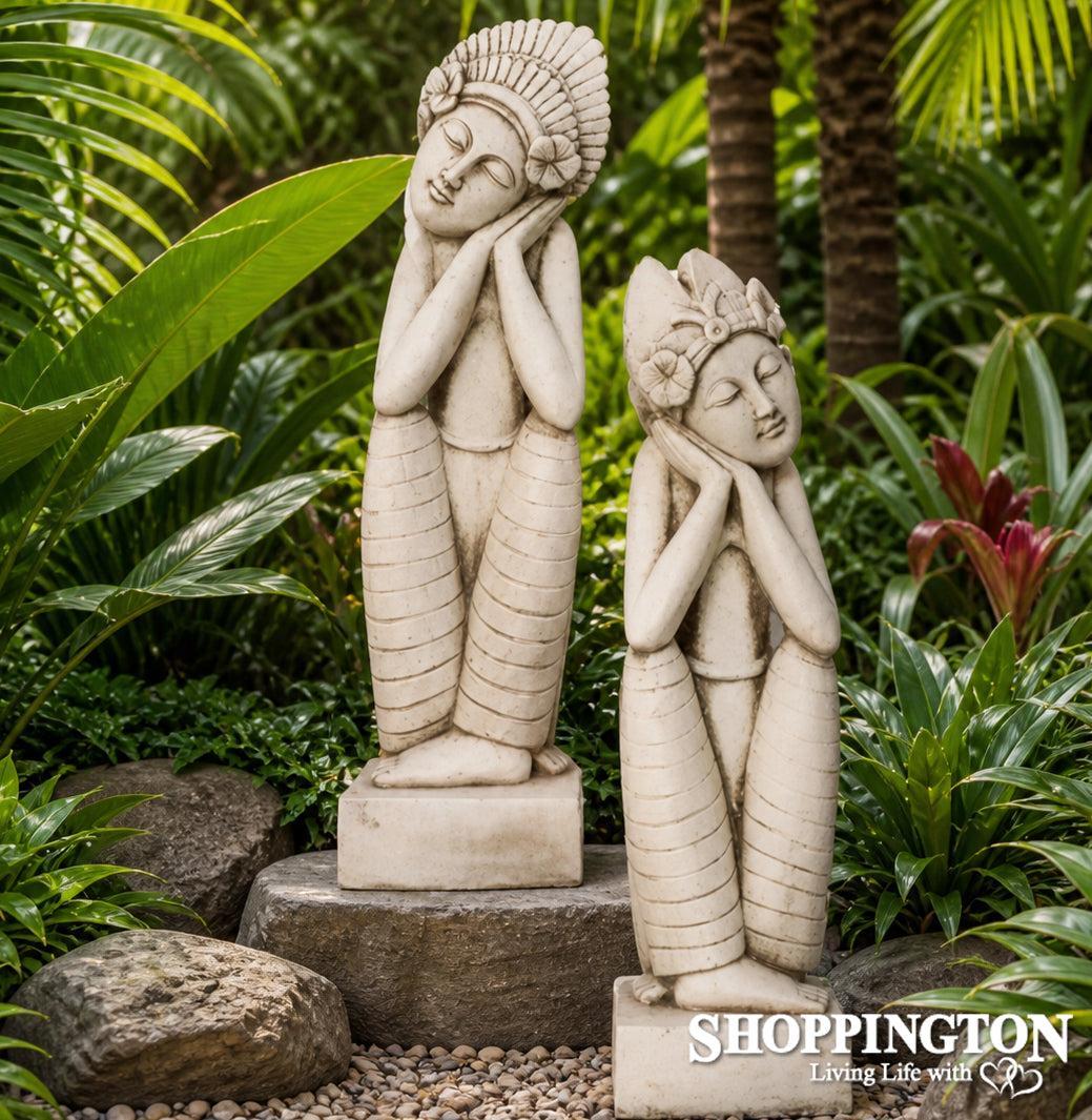 Flower Girl Statue 75cm (head on left)