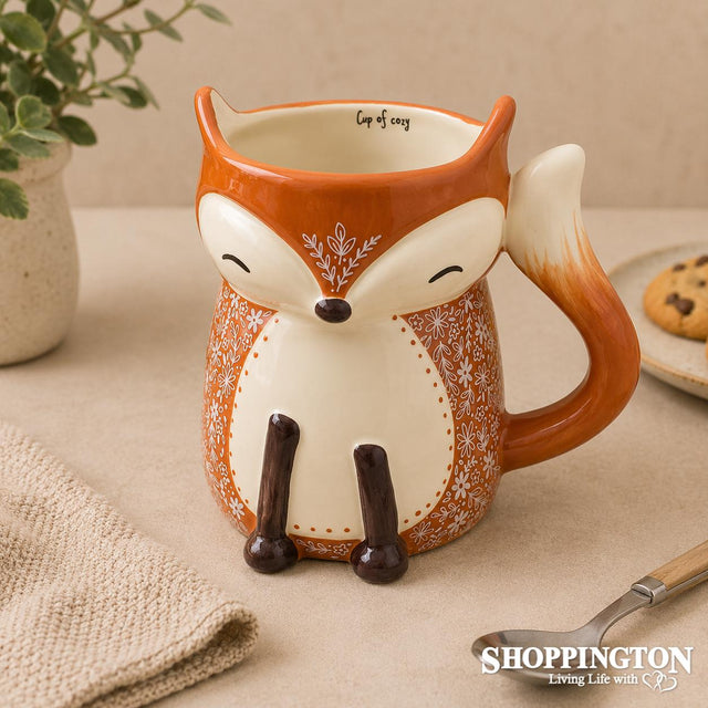 Folk Mug - Cozy Fox