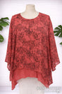 Gabriella 2 Layer Top - Watermelon