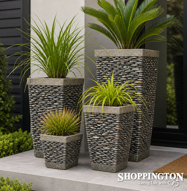 Garden Pot - Grey River Stone Pot - 35 x 60cm