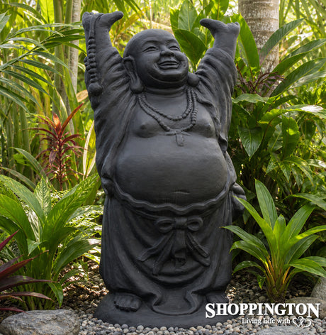 Garden Sculpture - Concrete Lucky Buddha 100cm