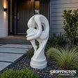 Garden Sculpture - Terrazzo Sexy Lady White 60cm