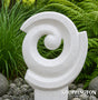 Garden Sculpture - Terrazzo Swirl White