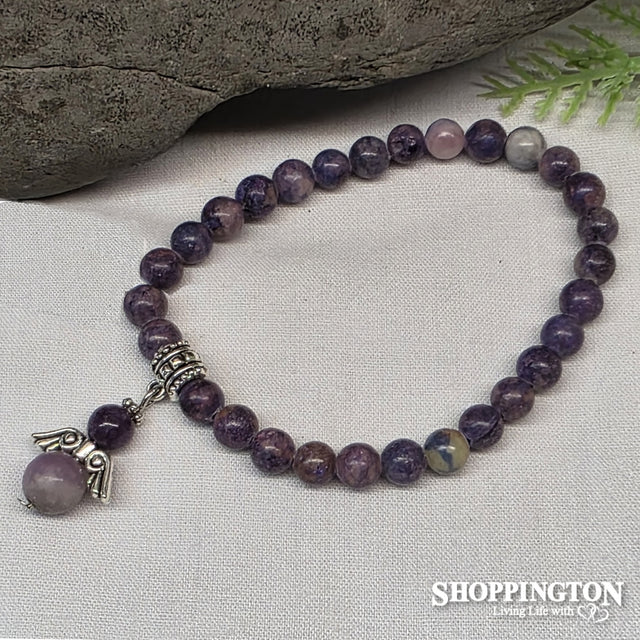 Gemstone Bead Bracelets - Lilac Jade
