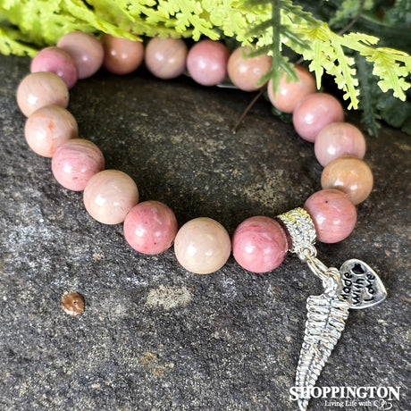 Gemstone Bracelet - Rhodonite