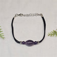 Gemstone Cord Bracelet - Amethyst