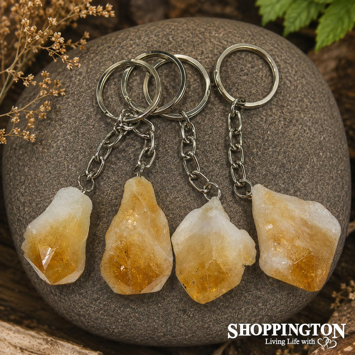 Gemstone Keyring - Citrine