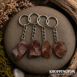 Gemstone Keyring - Pink Tumbled