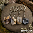 Gemstone Keyring - Stone with Geode