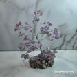 Gemstone Wire Tree Amethyst - Quartz Base