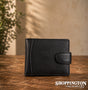 Genuine Leather Mens Wallet - Black