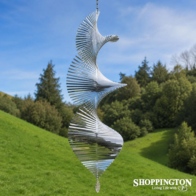 Giant Helix Wind Spinner (Silver)