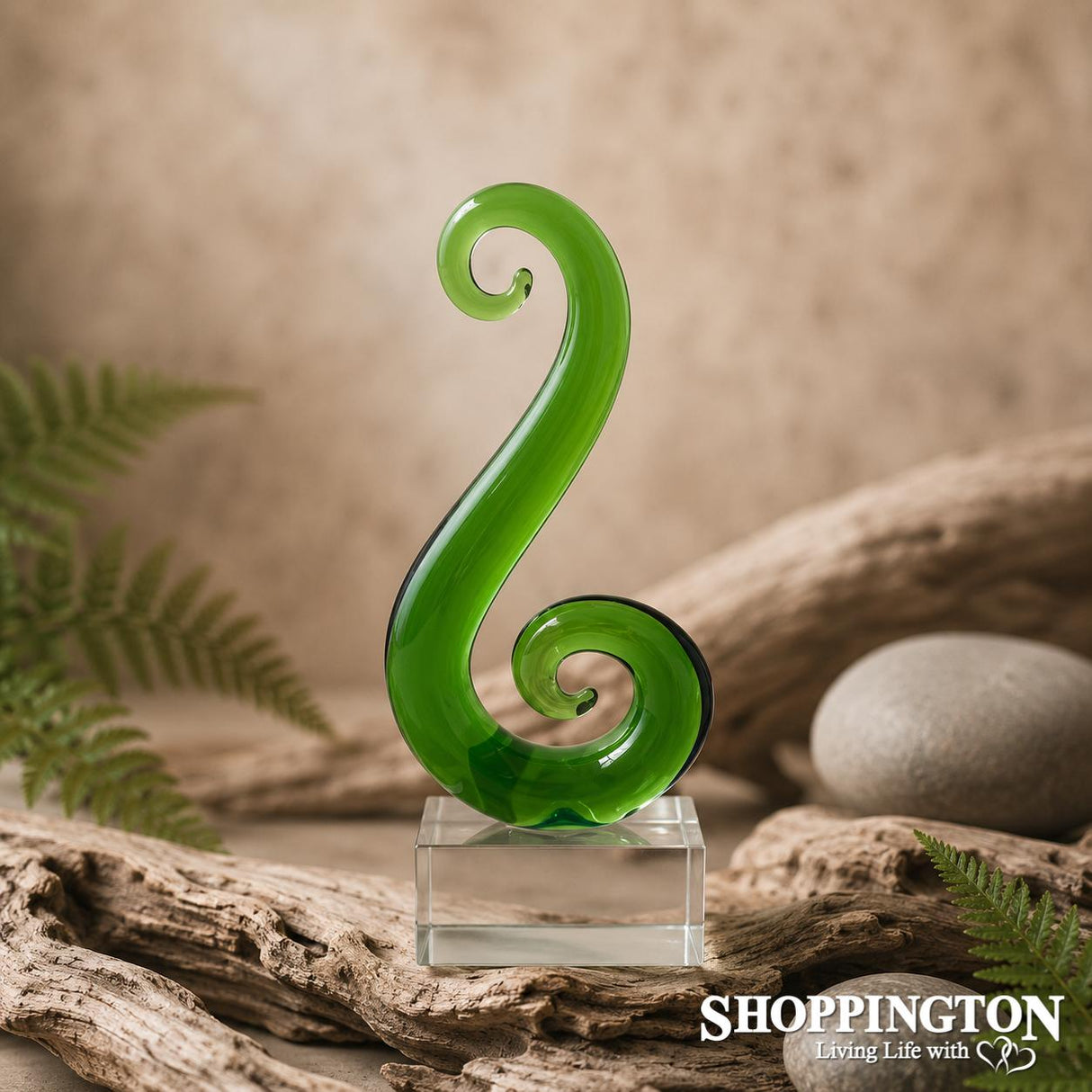 Glass Art - Kiwiana Koru 10cm