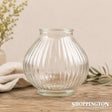 Glass Vase - Textured Fish Bowl