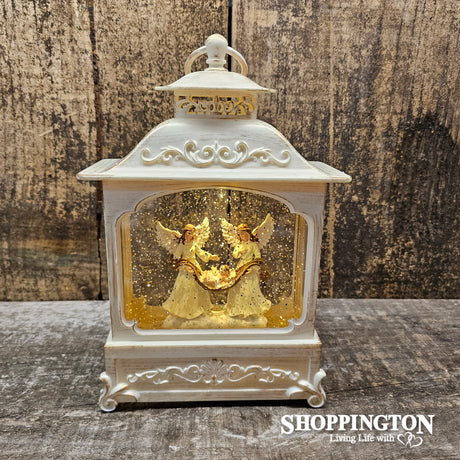 Glitter Snow Lantern - Angels