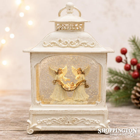 Glitter Snow Lantern - Angels