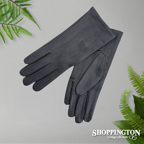 Gloves - Plain Suede - Slate