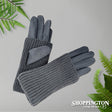 Gloves - Suede with Knit Cover - Slate