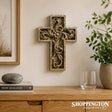 Gold Wood Look Cross