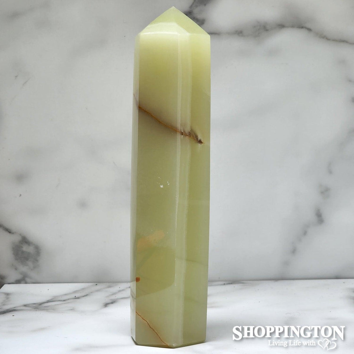 Green Banded Calcite Point B (L)