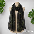 Green NZ Fern Scarf