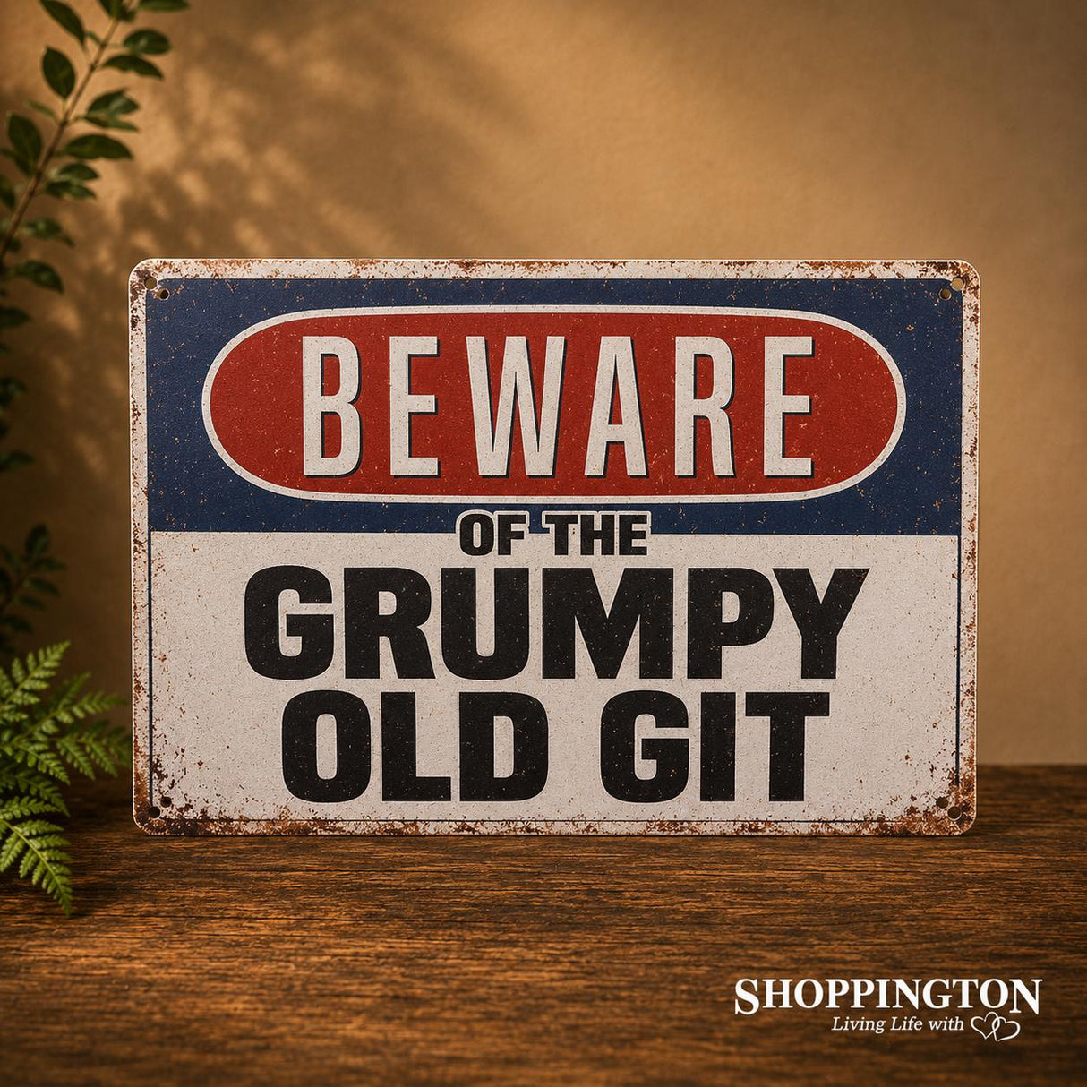 Grumpy Old Git Tin Novelty Sign