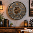 Gunmetal & Brass Gear Clock