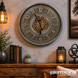 Gunmetal & Brass Gear Clock