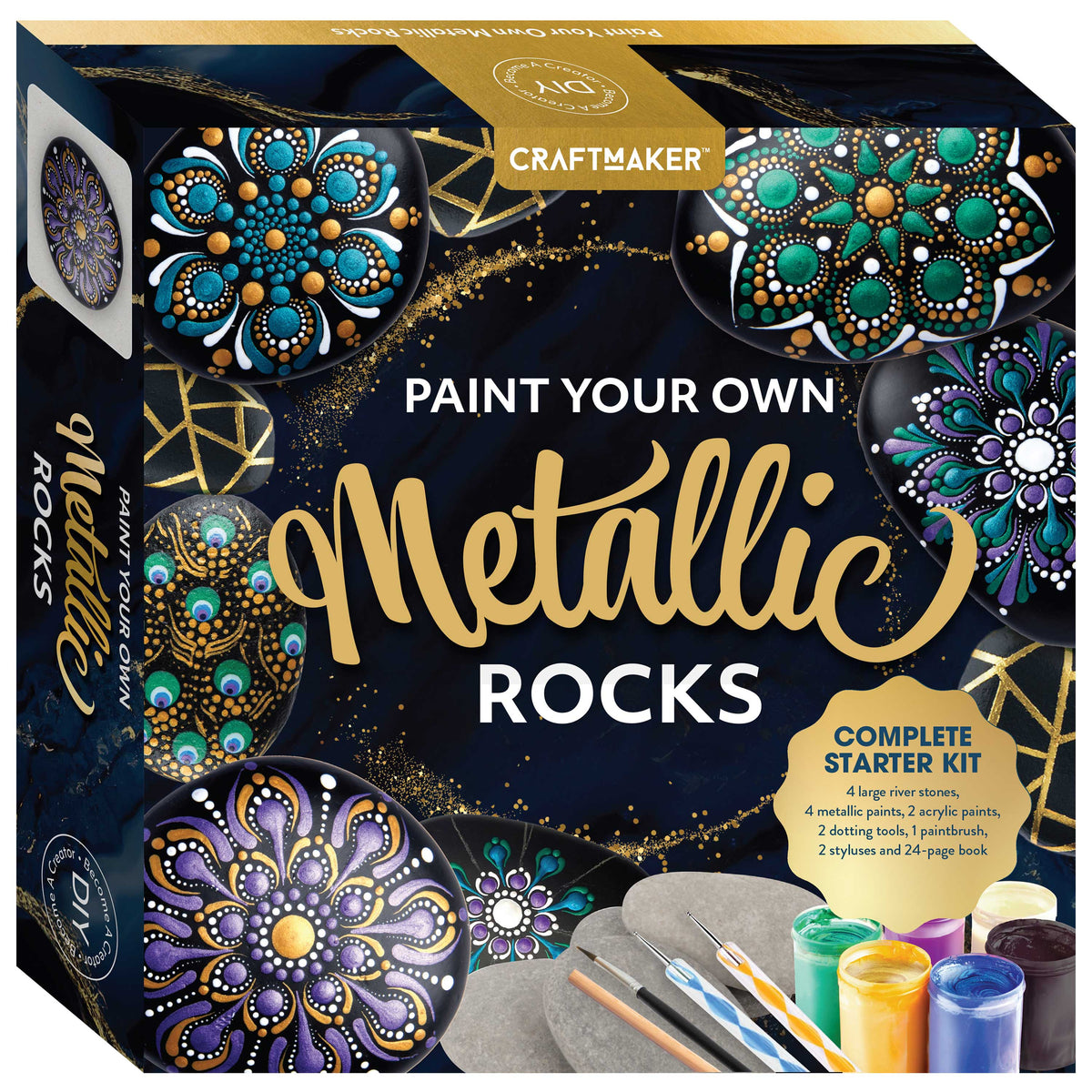 Craft Maker Paint Your Own Metallic Rocks