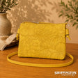 Handbag - Botanical Embossed Bag - Amber