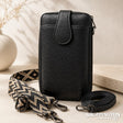 Handbag - Double Zipper Phone Wallet Black