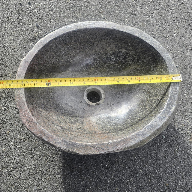 Handcarved Stone Wash Basin - 32.5cm x 37cm