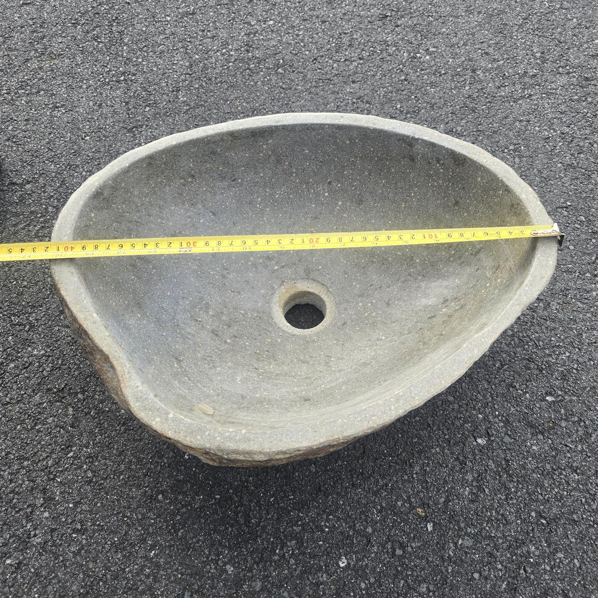 Handcarved Stone Wash Basin - 33cm x 41.5cm