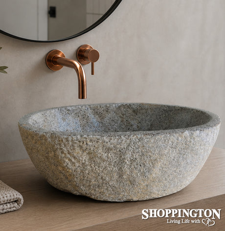 Handcarved Stone Wash Basin - 38cm x 30cm