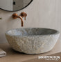 Handcarved Stone Wash Basin - 38cm x 30cm