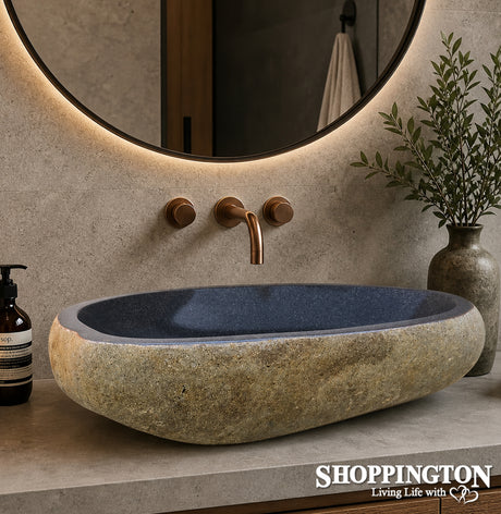 Handcarved Stone Wash Basin - 59cm x 43cm
