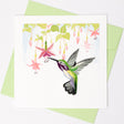 Handmade Gift Card - Quilled Hummingbird