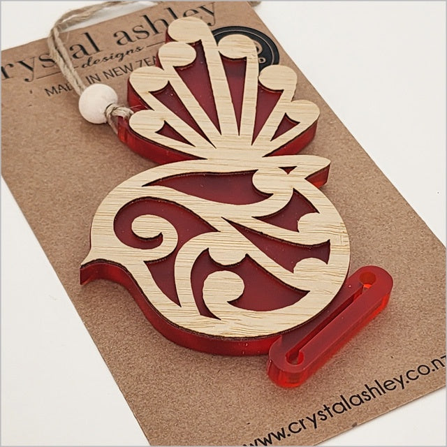 Hanging Ornament - Koru Fantail