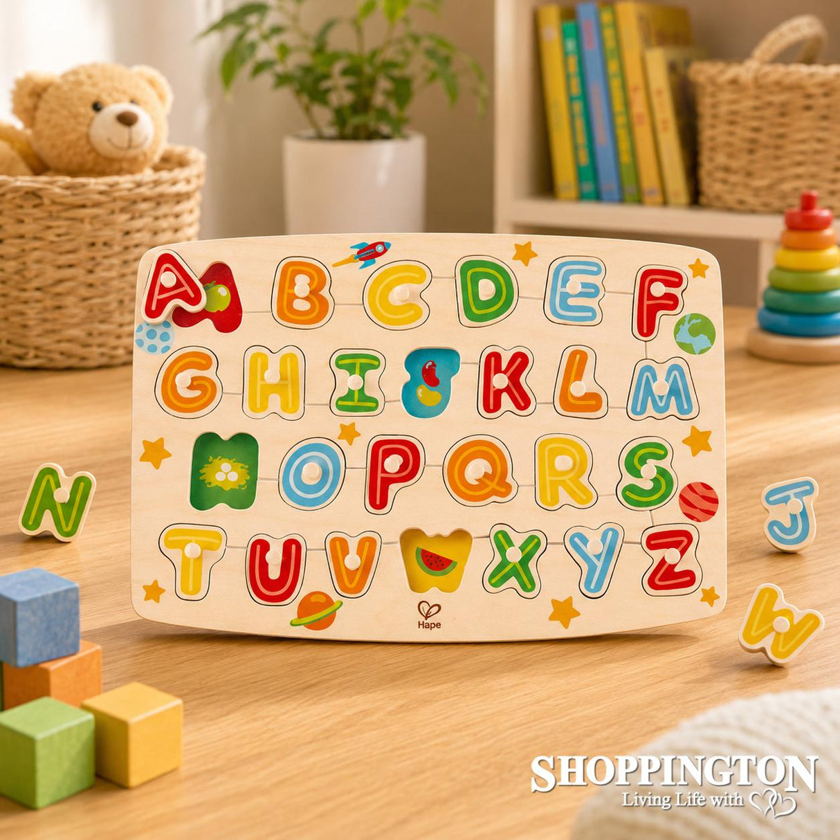 Hape - Alphabet Peg Puzzle