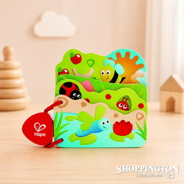 Hape Wooden Baby's Bug Book