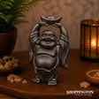 Happy Buddha - Black Antique 10cm