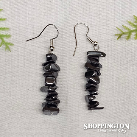 Hematite Chip Gemstone Earrings